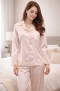 Élégance Satin Rosa - Pyjama Set